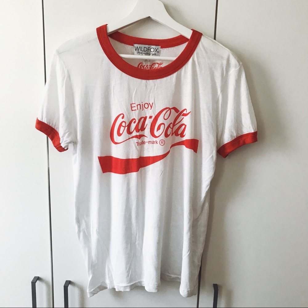 NWT WILDFOX White Coca Cola T-Shirt